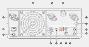 Icom 9700 rear panel