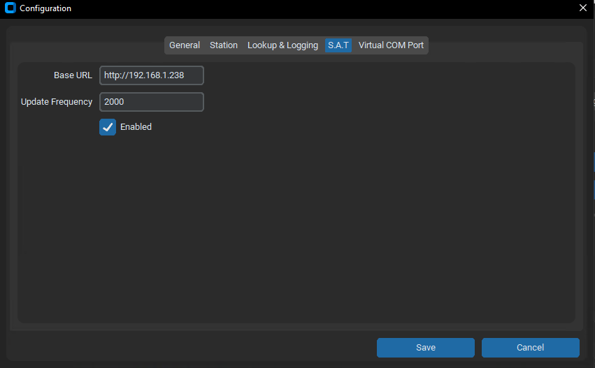 CSN S.A.T setup Screenshot
