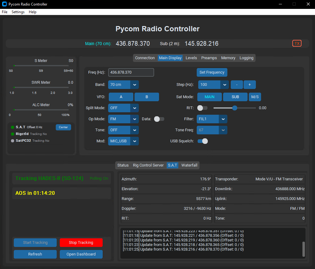 CSN S.A.T integration Screenshot