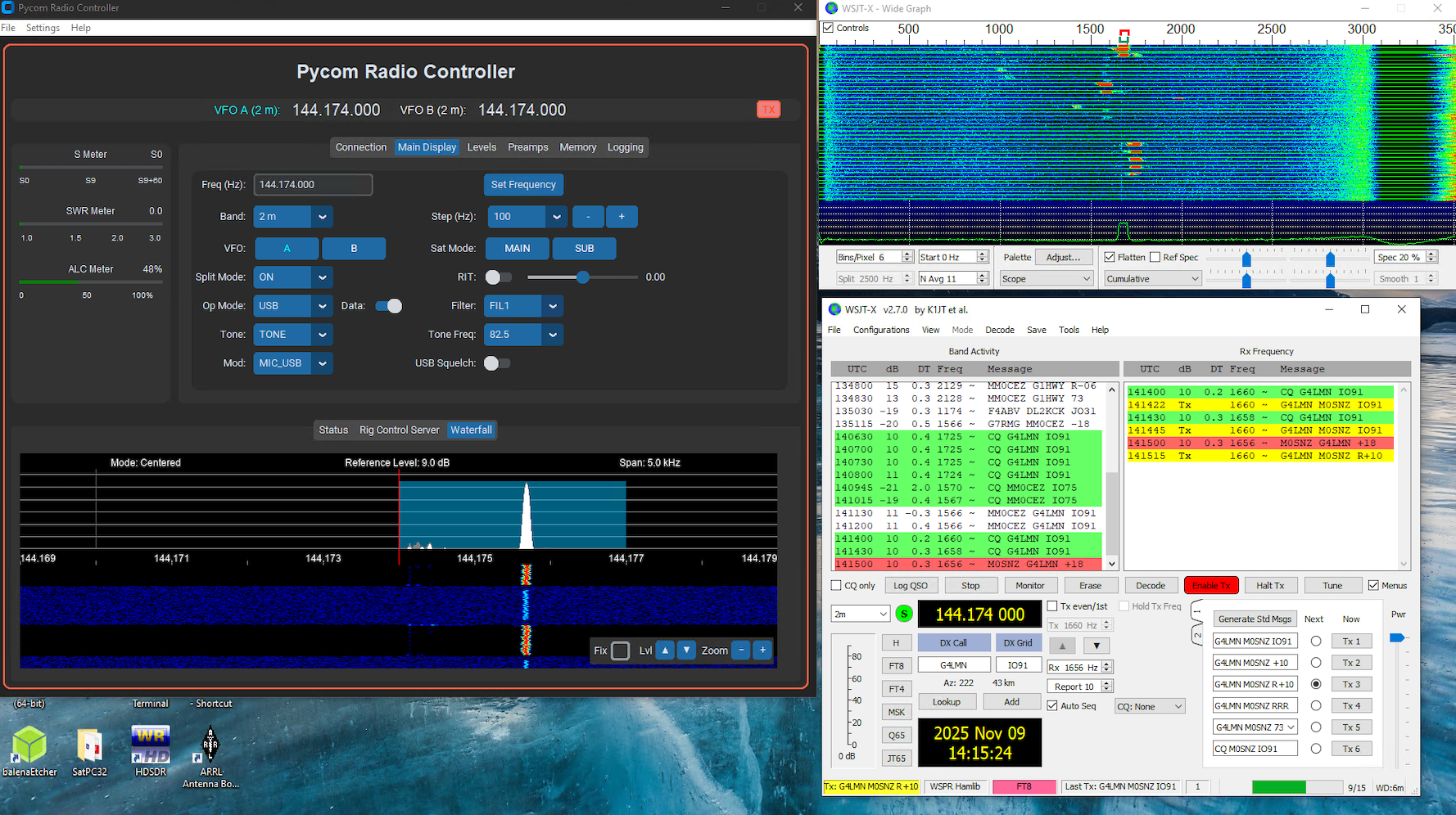 WSJT-X FT8 integration Screenshot