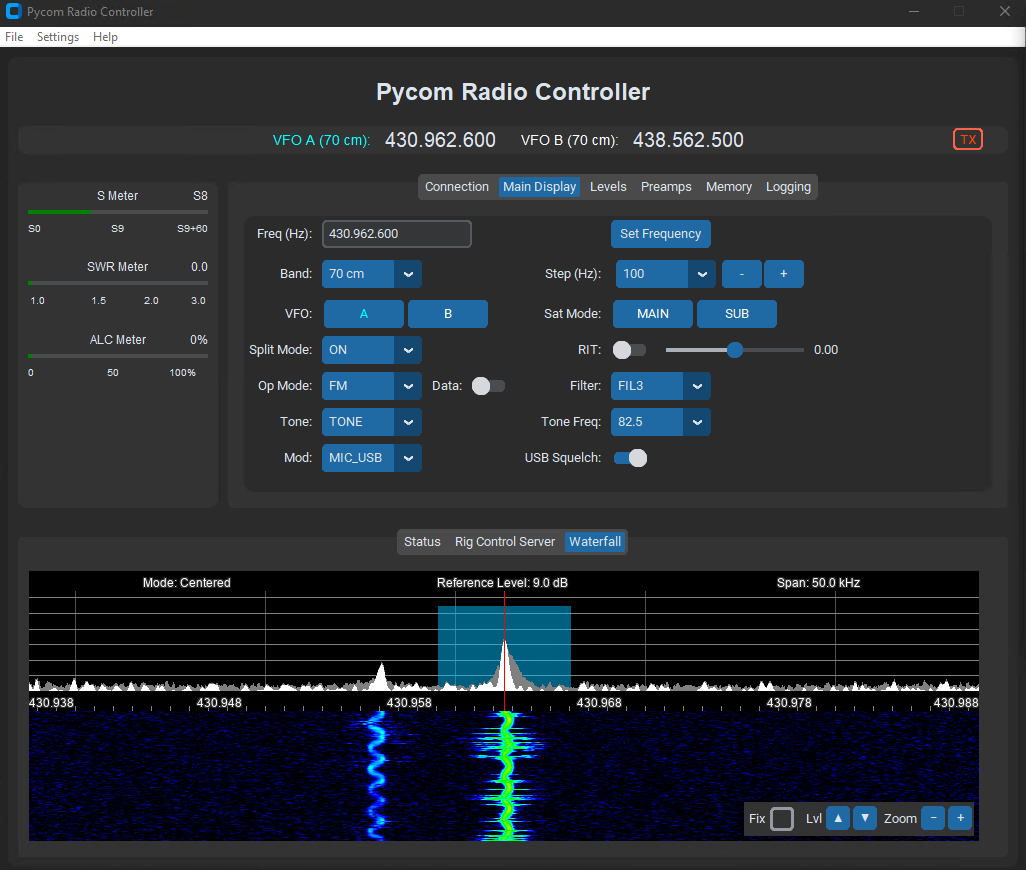 Pycom Radio Controller Interface
