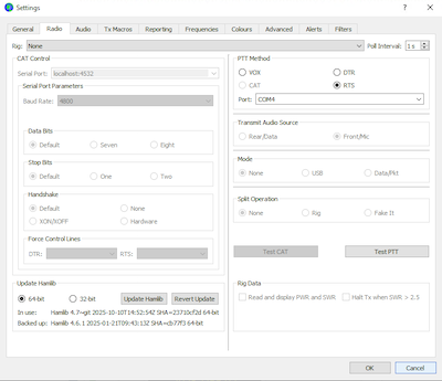 WSJT-X FT4 with doppler integration Screenshot