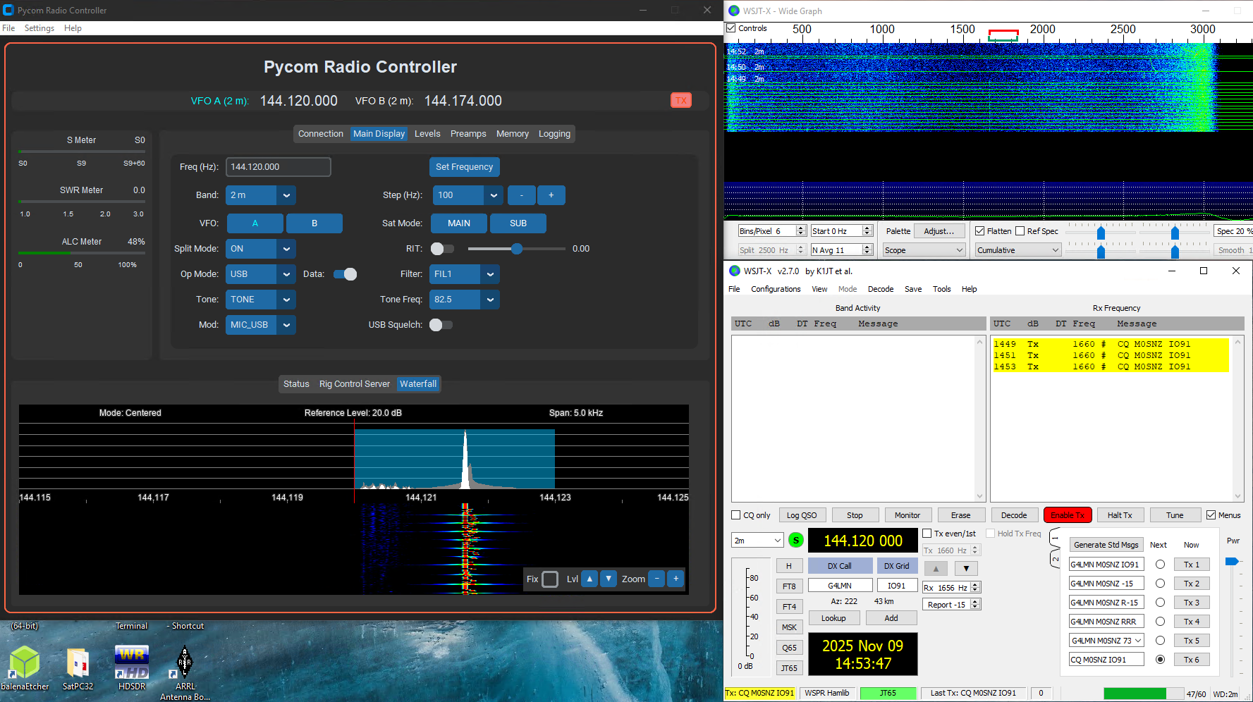 WSJT-X WSPR integration Screenshot